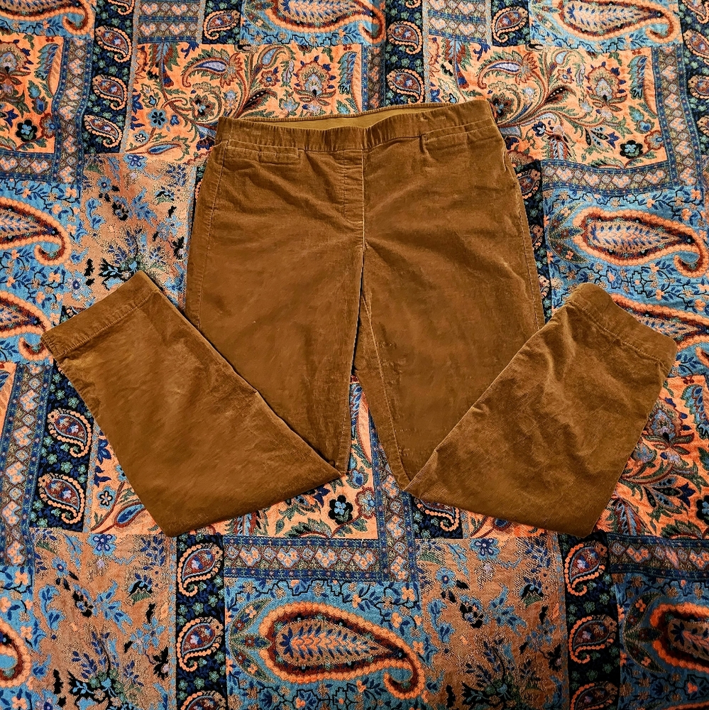 J Jill Corduroy Pants Brown Size 12